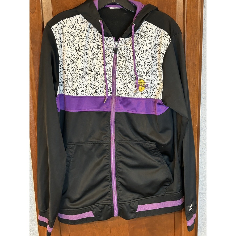 Y2K Zipway NBA LA Lakers Zip Track Jacket Hoodie Warm Up Los Angeles Large